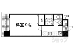 ハウスセゾン御所南 1Kの間取図画像