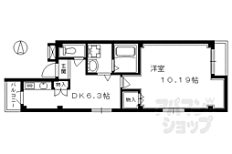 スーガH.U 1DKの間取図画像