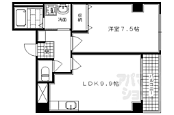 猪熊館 1DKの間取図画像
