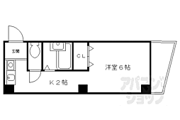 メゾンドエヌ 1Kの間取図画像