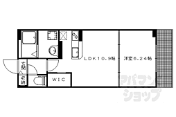 ルミエール西洞院 1LDKの間取図画像