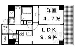 都壱番館三条堀川 1LDKの間取図画像