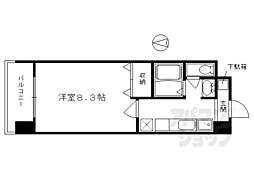 ハウスセゾン四条通 1Kの間取図画像