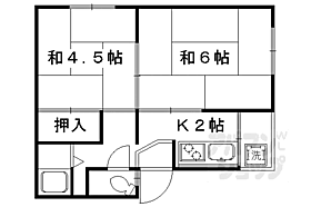 春日マンション C2 ｜ 京都府京都市右京区太秦藤ケ森町（賃貸マンション2K・2階・29.00㎡） その2