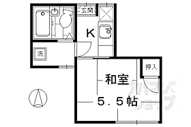 京都府京都市下京区土手町通正面下る紺屋町（賃貸アパート1K・2階・18.21㎡） その2