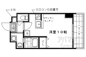 レスぺランス西小路 407 ｜ 京都府京都市右京区西京極北庄境町（賃貸マンション1R・4階・25.74㎡） その2