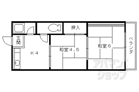 かなめの館 103 ｜ 京都府京都市右京区龍安寺衣笠下町（賃貸アパート2K・1階・29.60㎡） その2