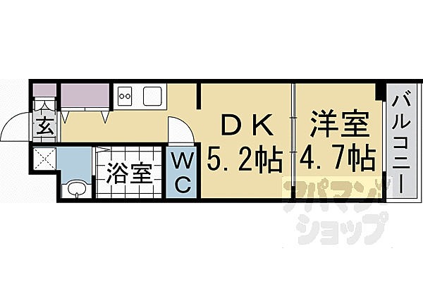 ファステート京都西ＫＩＷＡＭＩ 304｜京都府京都市右京区西京極橋詰町(賃貸マンション1DK・3階・30.06㎡)の写真 その2