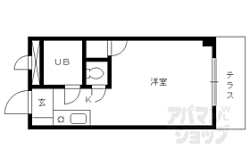 パビヨン宇多野 205 ｜ 京都府京都市右京区宇多野長尾町（賃貸マンション1K・2階・18.53㎡） その2