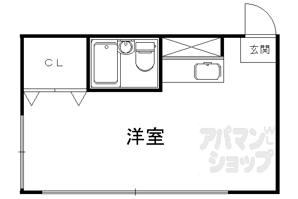 西院寿町ビル 103｜京都府京都市右京区西院寿町(賃貸マンション1R・1階・10.13㎡)の写真 その2