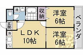 京都府京都市西京区山田南町（賃貸マンション2LDK・1階・44.80㎡） その2