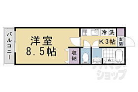 フラッティ葛野大路七条 405 ｜ 京都府京都市右京区西京極中町（賃貸マンション1K・4階・23.38㎡） その2