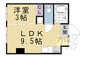 花園ビル 408 ｜ 京都府京都市右京区花園伊町（賃貸マンション1LDK・4階・26.10㎡） その2