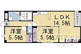 京都府京都市西京区川島北裏町（賃貸マンション2LDK・1階・59.65㎡） その2