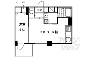 京都府京都市南区西九条院町（賃貸マンション1LDK・9階・30.33㎡） その2