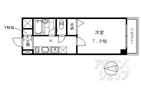 京都府京都市南区吉祥院長田町（賃貸マンション1K・6階・21.10㎡） その2