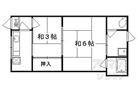 清和荘 102 ｜ 京都府京都市右京区太秦北路町（賃貸アパート2K・1階・28.00㎡） その2