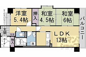 京都府京都市下京区西洞院通五条上ル八幡町（賃貸マンション3LDK・5階・65.62㎡） その2