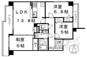 京都府京都市下京区東洞院通五条下る2丁目福島町（賃貸マンション3LDK・5階・72.67㎡） その2