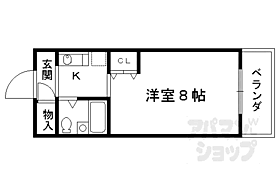 アーバンハウスＡ＆ＵI 503 ｜ 京都府京都市右京区西京極畔勝町（賃貸マンション1K・5階・20.01㎡） その2