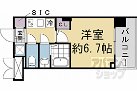 ブランシエスタ西京極 412 ｜ 京都府京都市右京区西京極新明町（賃貸マンション1K・4階・21.98㎡） その2