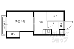 カサペルダーニョ 1DKの間取図画像
