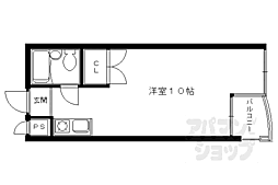 グリーンフィル1 ワンルームの間取図画像