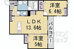 SORAIRO HILLS 空彩ヒルズ 2LDKの間取図画像