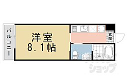 クレアラ・クーオ 1Kの間取図画像