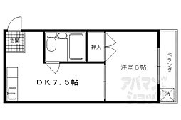 マンションエイト 1DKの間取図画像