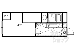レオパレスアルモニ3番館 1Kの間取図画像