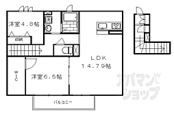 グリーンコート 2LDKの間取図画像