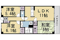レジディア太秦 6階
