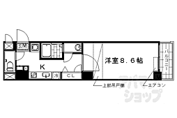 グリシーヌ京都西院 1Kの間取図画像