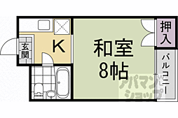 ハイツ石原 1Kの間取図画像