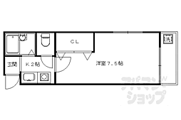 ハウス偕 1Kの間取図画像