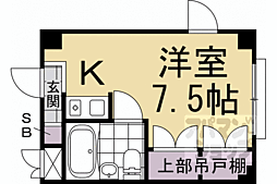 フロムイースト ワンルームの間取図画像