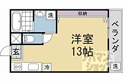 コーポよざ ワンルームの間取図画像