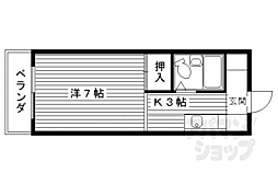 ハウスヴィラ田中 1Kの間取図画像