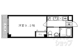 フラッティK&S 1Kの間取図画像