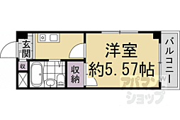 メゾン大八木 1Kの間取図画像