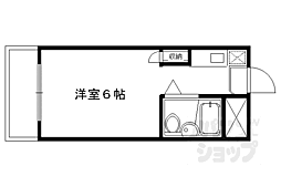 辻本マンション 1Kの間取図画像