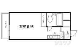 メゾン・ド・パンドール 1Kの間取図画像