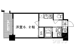 アスヴェル京都外大前 1Kの間取図画像