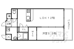 シャーメゾンJJ9 1LDKの間取図画像