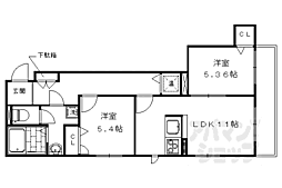 シャーメゾン太秦天神川西 2階