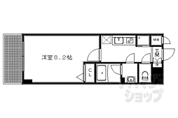 アスヴェル京都二条駅前2 1Kの間取図画像