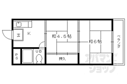 福御マンション 2Kの間取図画像