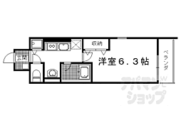 サン・プランタン 1Kの間取図画像
