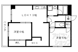 サンフローラ桂 2LDKの間取図画像